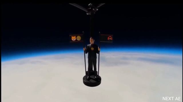 Elon Musk model 100,000 feet into the stratosphere