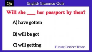 What is your English level?| English grammar quiz | Future Tense Quiz | Grammar test : Part 17