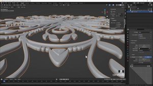 Convert 2D Design to 3D | Blender 3.4 tutorial #blender #blender3d #blendertutorial