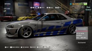 NFS Payback | 2 Fast 2 Furious Skyline GT-R34 Design