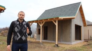 Современный каркасный гараж с мансардой. Почему не из кирпича или газобетона?