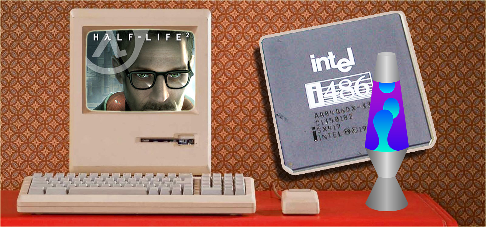 Попытка запустить Half-Life 2 на Intel486DX процессоре ??