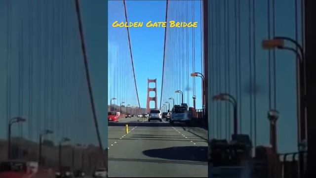 Driving across the Golden Gate Bridge