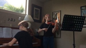 CYS violinist Beatrice and her sister Corinna perform the Presto from Beethoven's Kreutzer Sonata