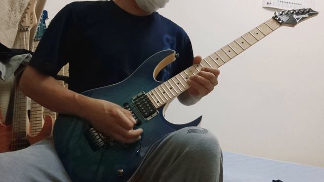 Ibanez Standard RG370AHMZ sound demonstration super shred guitar solo смотреть онлайн
