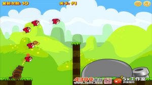 Angry Birds Collection 2- BIRDS CANNON SHOOTING BOSS BAD PIGS!