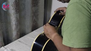 Installing FISHMAN Presys 301 with Ibanez AEG10 acoustic guitar. clean & restrings .