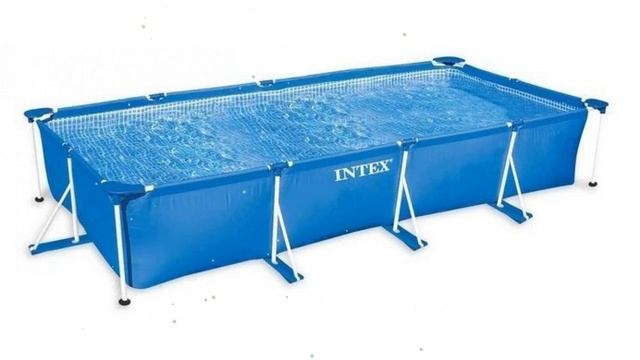 Бассейн каркасный Rectangular Frame, 450х220х84см, 7127л (Intex) обзор 28273