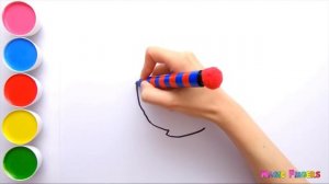 Rainbow Heart Glitter Coloring For Kids | Learn Shapes, Colors For Toddlers | Magic Fingers Art #02