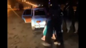 Жёсткое задержание автохамов.