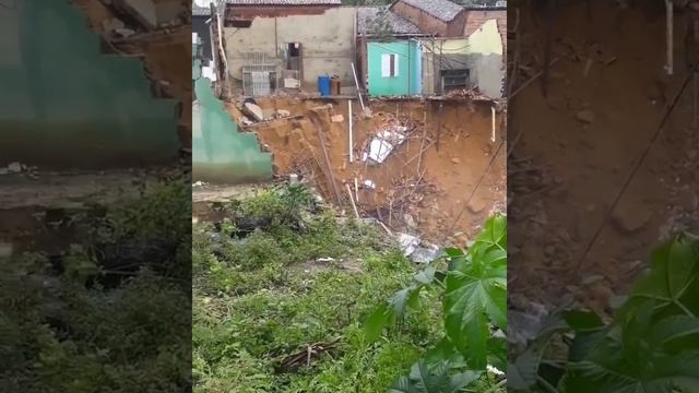 Desabamento de casas em Japaratuba Sergipe