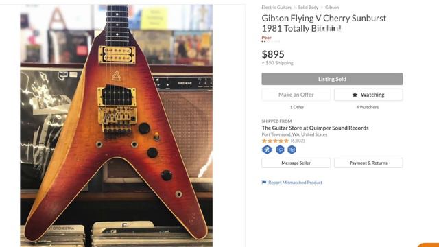This Poor Vintage Flying V! | WYRON | Hacked 1980s Gibson "The V" CMT Cherry Sunburst смотреть онлайн