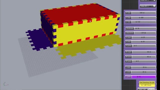 3D ящик из фанеры параметрический/ Parametric 3D wood box смотреть онлайн