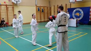 Тхэквондо ITF, аттестация на 8 гып жёлтый пояс.