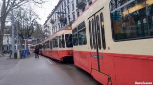 Самое длинное СМЕ в мире! Четыре трамвая в сцепке. Обзор снаружи, салона, и немного кабины.