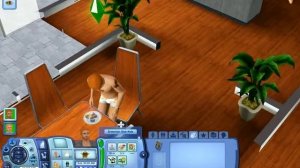 My two sims eating Ambrosia - Sims 3 Late Night