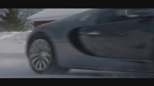 Bugatti Veyron зимний тест-драйв