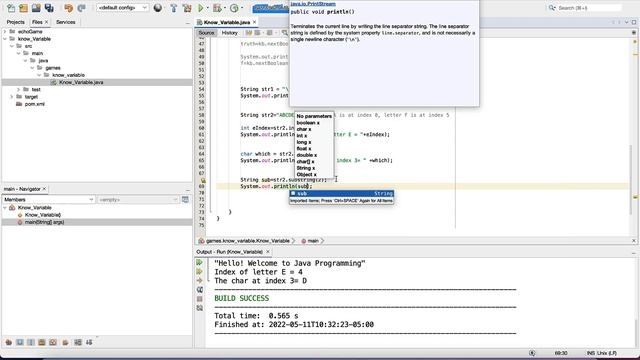 Learn Java Programming - Part 2-4-2 : Learn String methods: charAt, substring, and length смотреть онлайн