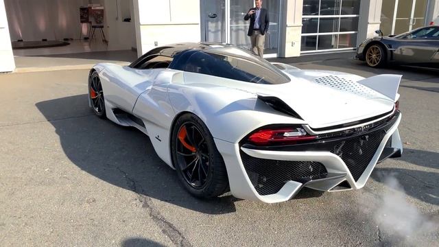 SSC Tuatara - Startup, Massive Revs, Walkaround - Pagani Huayra & LaFerrari