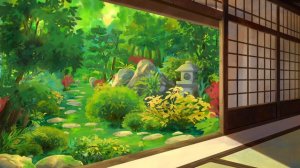 1 HR Soothing Japanese Garden Mix for Ambient Study | Relaxing Ambient