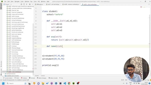 class methods in python | 39 | Basic python programming