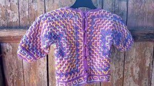 #ДЕТСКАЯ_КОФТОЧКА #ВЯЗАНИЕ_КРЮЧКОМ в технике шестиугольника #МОЗАИЧНОЕ_ВЯЗАНИЕ