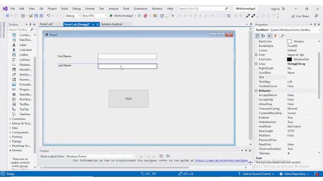 Visual Basic tutorial | User Input