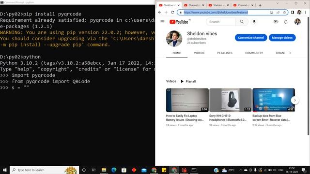 Create QR Code using Python | Python Project | Simple Project