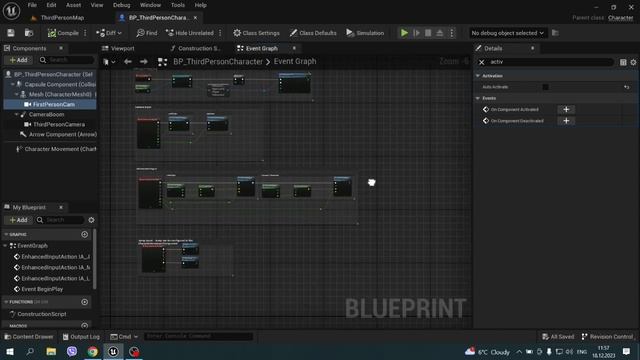 Смена камеры от ПЕРВОГО к ТРЕТЬЕМУ лицу и наоборот в один клик на Unreal Engine 5