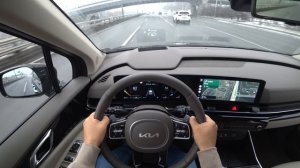 2024 Kia Sedona(Carnival) Hybrid POV drive, Snowstorm