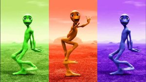 Alien dance Funny alien Dame tu cosita Funny alien dance Green alien dance Dance song