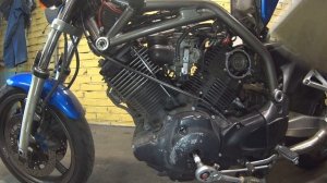 Регулировка клапанов Yamaha BT1100 Bulldog. Кратко.