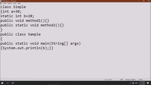 06 Usage of Static keyword смотреть онлайн