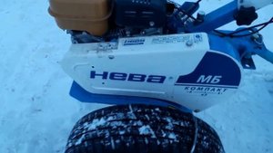 ОБЗОР МОТОБЛОКА НЕВА МБ-КОМПАКТ EXR16 С ДВИГАТЕЛЕМ SUBARU!!! И ПОКАТУШКИ НА САНЯХ К МОТОБЛОКУ!