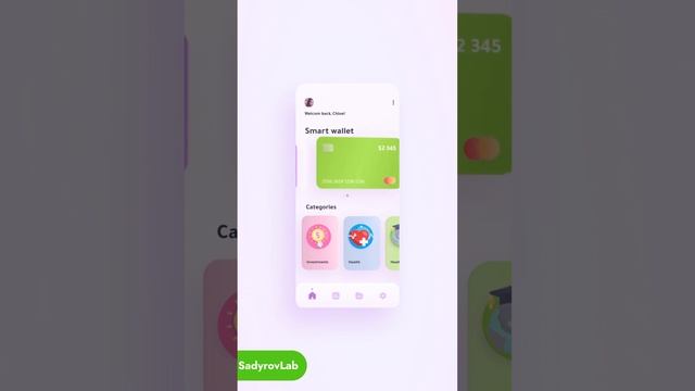 Разработал дизайн для банковского приложения для ios & android. Использовал Figma и After Effects