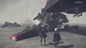 NieR: Automata - [2B] Boss Battle: Ancient Machine Weapon (Grun)