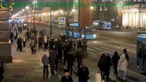 Танцы на Невском проспекте ,Санкт-Петербург# Авторство Mobotix Webcams Russia.