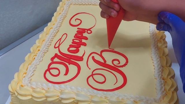 cake writing tutorial! смотреть онлайн
