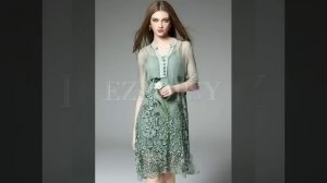 Top Class Stylish And Trendy Beautiful Casual Chiffon ALine /Shift Dresses//Midi Dresses