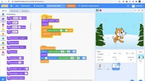 Новогодняя открытка в Scratch