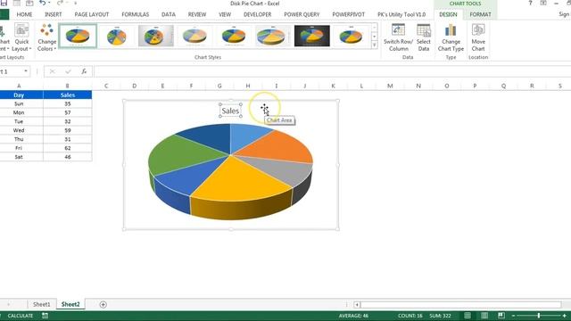 3D Disk Pie Chart in Excel || Learn in less than 5 Minutes смотреть онлайн