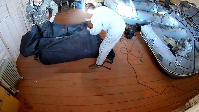 Компактная укладка лодок катамаранного типа Ротан смотреть онлайн