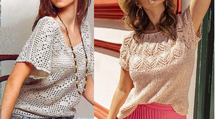 Нежные и элегантные топы для женщин  - Delicate and elegant tops for women