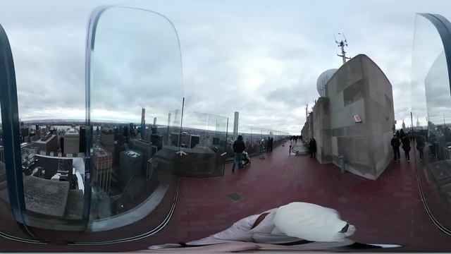 New York 360 view, Rockefeller Plaza, view of the Empire State Building, VR 360 video смотреть онлайн