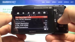 Sony Alpha A5000 - How to Adjust Power Save Start Time?