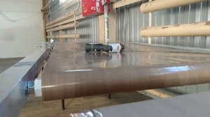 Конвейерной лента самодельная. Первые испытания)