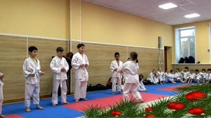 Экзамен на белый пояс в каратэ ВКФ