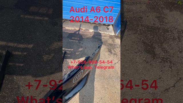 Бампер передний в сборе Audi A6 C7 2014-2018 S-line Решетка Радиатора Молдинг Целый не паянный
