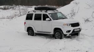 УАЗ ПАТРИОТ на автомате 2021г. В карьерах Псковской области!!!Внедорожный тест/Едем по снегу!