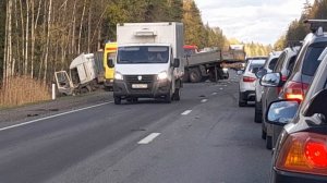 Авария на трассе "Кола" (13.10.2023)